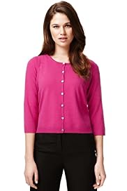Autograph Pure Cashmere 3/4 Sleeve Cardigan