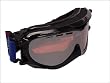 Divine FROST Snow Goggles - Shiny Black Frame/Silver Flash Rose Lens
