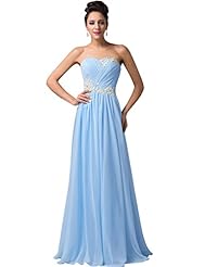 Strapless Chiffon/Satin Cocktail Floor Length Sweetheart  Lace-Up Ruched  Ball Gown Evening Dress/Homecoming Dress/Prom Dress/Party Dress/Wedding Dress 
