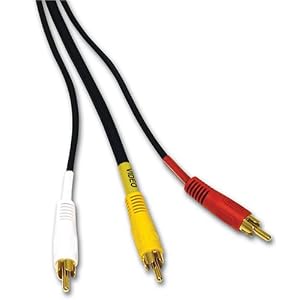 Cables To Go - 17916 - 25ft Value Series RCA-Type Audio Video Cable (Black)