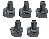 5-Dewalt 7.2 volt Cordless Compact Battery Packs - DW9057