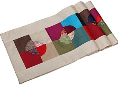 Old Beijing Luxury Damask Handmade Classic Table Runner 13"x80" Rectangular. One Piece.
