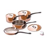 Mauviel M'heritage 6502.01 250c 7-Piece Set with Cast Iron Handles Mauviel M'heritage 6502.01 250c 7-Piece Set with Cast Iron Handles