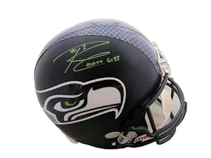 Russell Wilson Seattle Seahawks Rookie Signed Autographed Full Size Replica Helmet Authentic Certified Coa