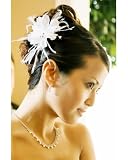 IVORY Floral Feather Bridal Hair Accessories