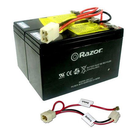 Razor E200/300 24 Volt 7Ah Electric Scooter Battery E200(V1-7) E300 (V1-4) - W13112099003