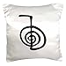 3dRose Reiki power symbol cho ku rei choku rei for protection cleaning clearing energy or boosting healing - Pillow Case, 16 by 16-inch (pc_154526_1)