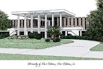 University of New Orleans Lithograph 14x10 Limited Edition Unframed Lithograph