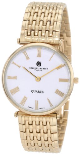 Charles-Hubert, Paris Men's 3798 Premium Collection Gold-Plated Stainless Steel Watch