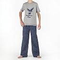 Kangaroo Poo Junior Pyjama Grey/Navy