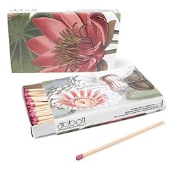 Set of 3 Medium Boxes of Lotus Florals Matches