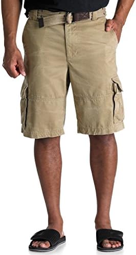 Society of One Big &amp; Tall Rumpled Cargo Shorts (44, Dark Khaki)