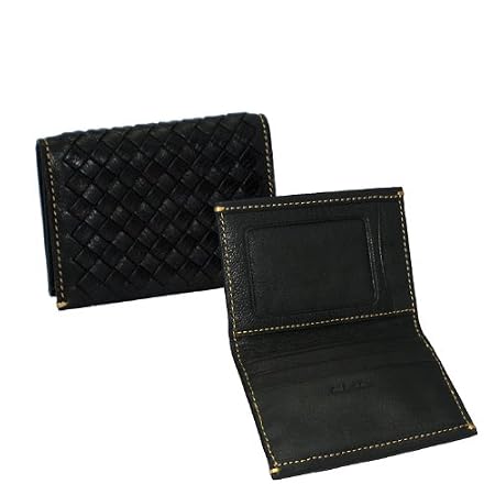 Gramme Mesh Leather Card Case Black