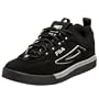 Fila Women's Disruptor Club Sneaker,Black/Silver,5 M