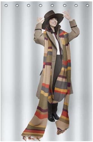 Button-Holes Bath Curtains Bathroom Moldresistant Polyester Chic Home Bath 48x72 inch / 120x180 cm