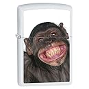 Zippo Chimp Lighter, White Matte