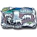 Pewter Belt Buckle - Pig Farm - Pewter Belt Buckle Image
