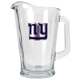 New York Giants NFL 60oz Glass Pitcher - Primary Logo
