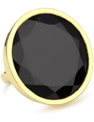 Charmed Circle Black Onyx Vintage Disc Ring