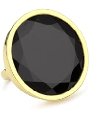 Charmed Circle Black Onyx Vintage Disc Ring