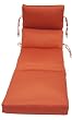 Herringbone Coral Spun Poly Cartridge Chaise Cushion