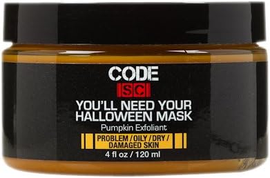 Code Sc You'll Need Your Halloween Mask Pumpkin Exfoliant, 4-Ounce