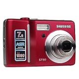 Samsung S730 7.2MP 3x Optical/5x Digital Zoom Camera (Red)