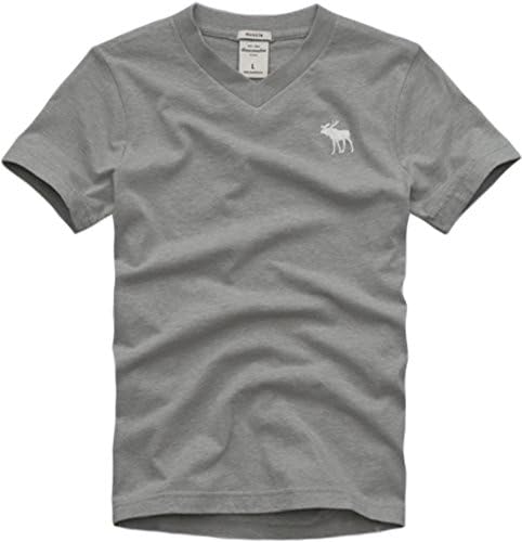 Abercrombie & Fitch Boy's Vneck T-shirt Large Gray
