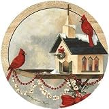 Thirstystone TSSY11 Natural Sandstone Coaster Set Christmas In The Garden