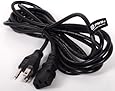 Pwr+ 12 Ft 3 Prong Ac Power Cord for LCD Tv Plasma DLP LED Monitor Screen: Vizio Samsung Toshiba Sony Panasonic Lg Philips Viewsonic Dell Hanns-g Monitor, Ps3, Xbox 360, Epson Printer Cable Plug