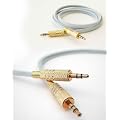 Duronic [ 3.5MM/0.5W ] - Auxilary Goldspec AUX-IN 24k Gold input lead wire cable 3.5mm to 3.5mm jack for iPod, iPhone 3G, 3GS, 4G mp3 players and car stereo (0.5m)