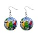 Parrot Macaw Earrings Limited Edition Violano Art Jewelry