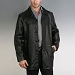 Men's Four-Button Leather Car Coat - Regular, Tall, Big, Big & Tall