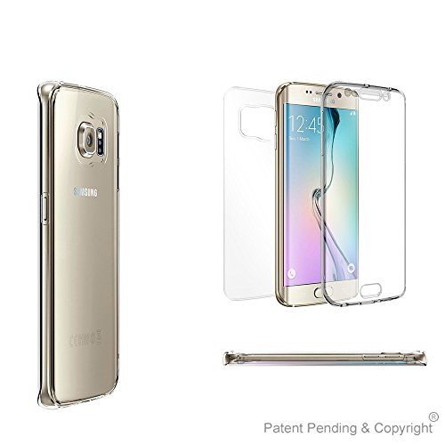 Galaxy S6 Edge case, Beyond CellTM Tri Max® 360° Ultra [Slim] Protection Shield + Build in Full Curve Screen Protector [ Full Body Armor] with Back [Scratch Resistant] Panel [Crystal Clear] for Samsung S6 Edge (1 Year Warranty) Retail Packaging