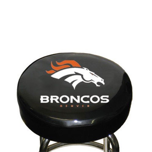 Denver Broncos Black Team Logo Bar Stool Cover