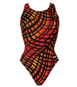Dolfin Women's Prisma Competition HP Back Swimsuit - Red - 38