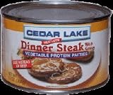 Cedar Lake Dinner Steak with Gravy, 13 oz. cans (Case of 12)