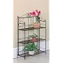 BLACK METAL 3-TIER FOLDING PLAND/PHONE/BOOK STAND