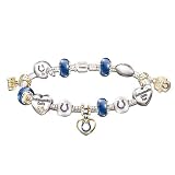 Go Colts! #1 Fan Charm Bracelet by The Bradford Exchange