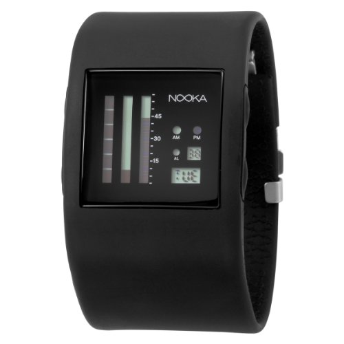 Nooka Unisex ZUB-ZENV-BK-38 Zub ZenV Black Polyurethane Watch