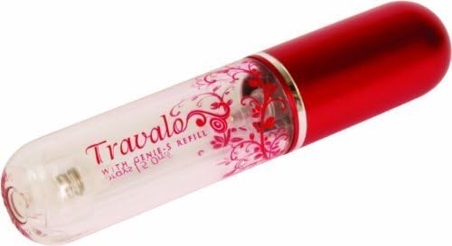 Travalo Pure Travel Sized Refillable Perfume Spray Dispenser, Red by Travalo Pure Red