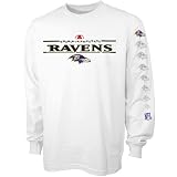 Baltimore Ravens White Fan Attack Long Sleeve T-shirt