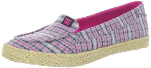 DC Women's Villainess Jute SE Fashion Sneaker,Black/Pink,8 M US