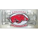 Arkansas Razorbacks 3-D License Plate