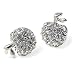 Clear Crystal Apple Stud Earrings Fashion Jewelry