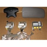 01 02 HONDA ACCORD AIRBAGS MODULE SEAT BELTS TAN (MADDBUYS) 