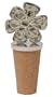 Natural Life WST008 2-3/4-Inch by 1-Inch Wine Stopper, 1-Pack, Silver and Cork