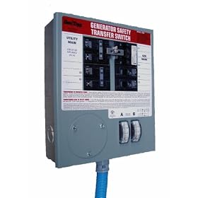 GenTran 2026 6-Circuit 20 Amp Generator Transfer Switch For Generators Up To 5000 Watts