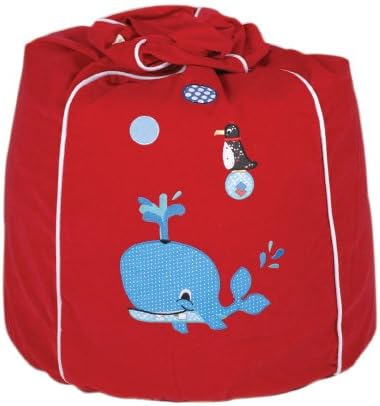 Cocoon Couture Whale Bean Bag (Red)