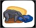 Mouse Pad with elephant, drinking, water, trunk, animal